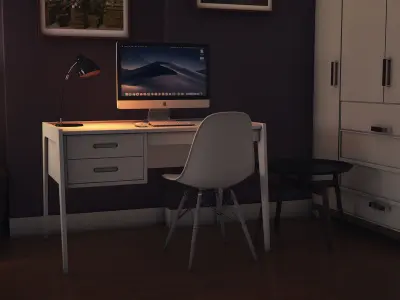 Interior Bedroom Design 3D model