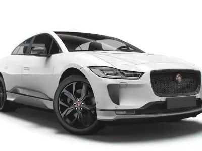 Jaguar I-Pace Black 2021 3D model