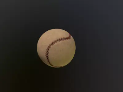 Baseball ball 3D model buy