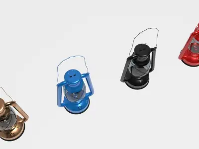 kerosene lamps 3D model
