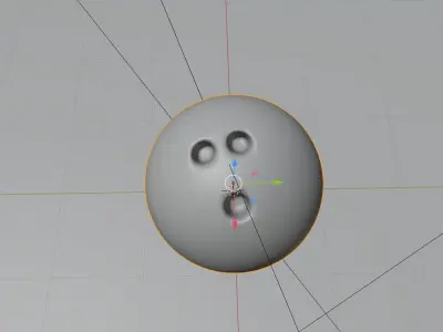Bowling Ball Marble 3D model