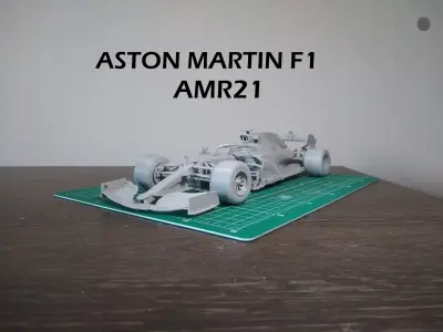 3D PRINTABLE ASTON MARTIN F1 CAR 3D print model
