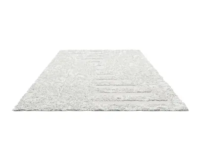 Wool Rug Maze shaggy for Fstorm render Free 3D model