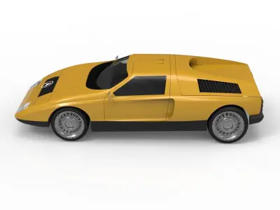 C-111 Second Generation  Mercedes Low-poly 3D model