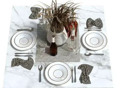 Tableware set 159 3D model