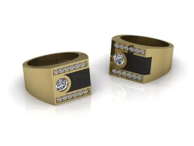 Mens ring 3D print model shop