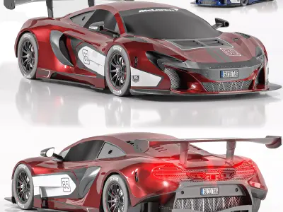 McLaren 650s car 3D model