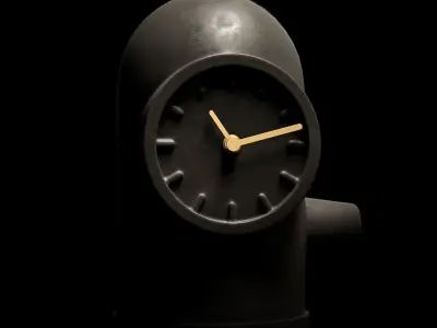 Leff amsterdam base table clock 3D model