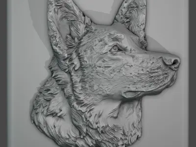 Dog Relief for CNC and 3D Printing 3D print model