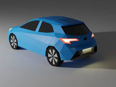 Low Poly Toyota Corolla Hatch Low-poly 3D model