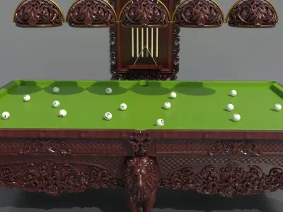 Billiard Pool Table 3D model