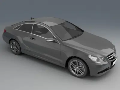 Mercedes Benz E coupe 2010 3D model
