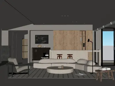Interior Living Room 3D model