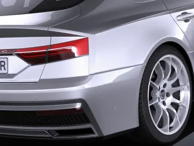 Generic Sedan 2017 v2 studio 3D model