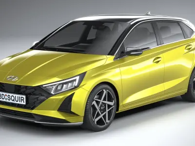 Hyundai i20 2024 3D model