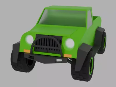 Jeep lowpoly 3d model  3D model