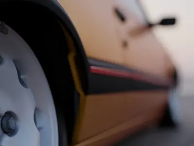 Peugeot 205 gti Low-poly 3D model