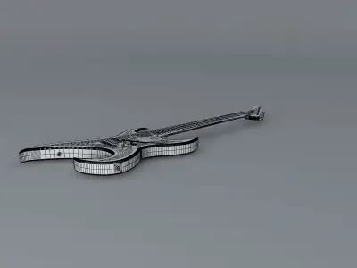 Intruder guitar Free 3D model