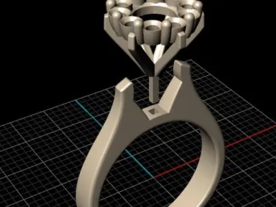 Jewelry Ring 3D print model 34