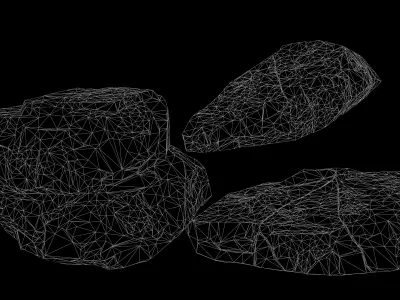 Stlized Rock Model Low-poly 3D model Free low-poly 3D model