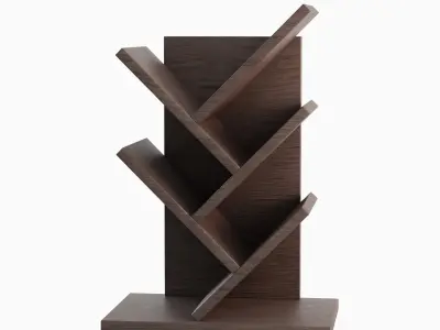 Tier Tree Small Bookshelf Low-poly 3D model
