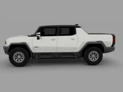 GMC Hummer EV 2022 Low-poly 3D model