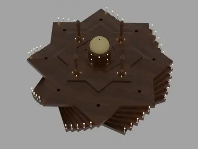 Arabian Box Free low-poly 3D model