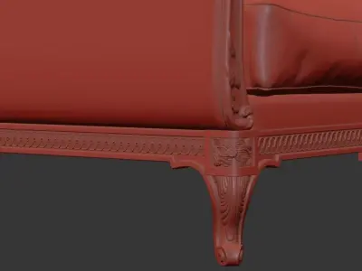 Antique Sofa 3D model