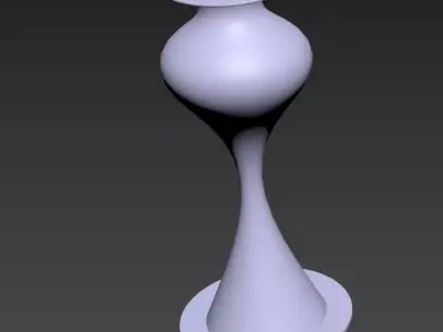 Empty Flower Vase  Low-poly 3D model