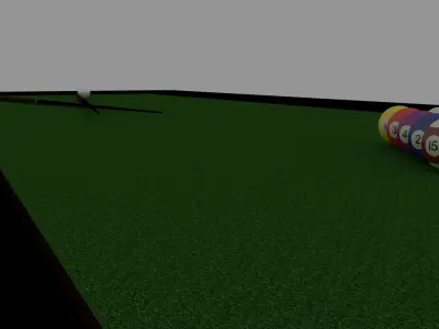 Pool Table 3D model get