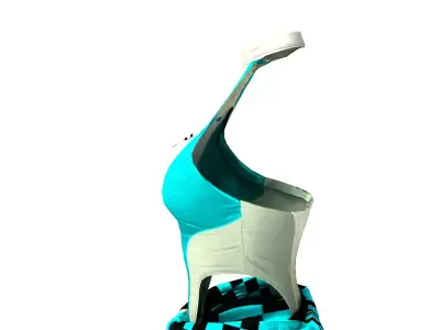 Racer Rigged Woman Dress 3D model