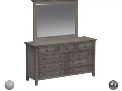 Brighton Mirror And Dresser 3D model