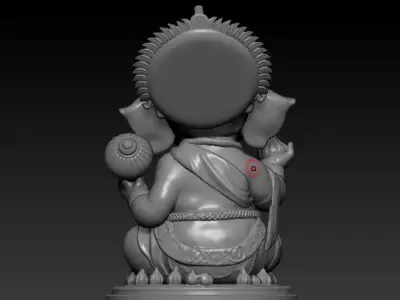 LORD GANESH SITTING STATUE FOR 3D PRINTING 3D print model