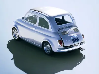 Fiat Abarth 595 SS 1957 Low-poly 3D model
