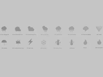 Weather Emoji Pack 3D Printable 20 Unique Emojis 3D print model
