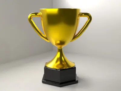 Gold Trophy 3D model
