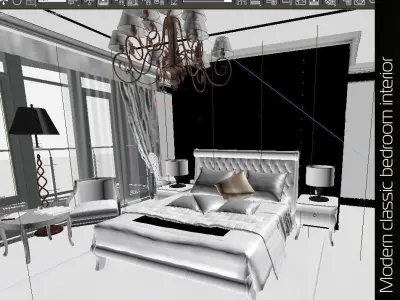 Bedroom Photoreal 3D model