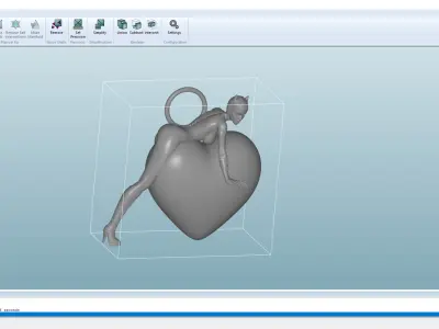 Batgirl Superman Pendant Jewelry Gold 3D print model