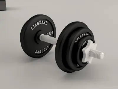 Gym pushing bench Low-poly 3D model