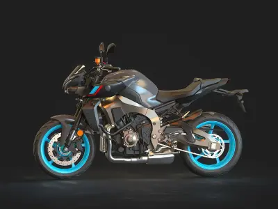 Base model Yamaha MT 10 2022 3D model
