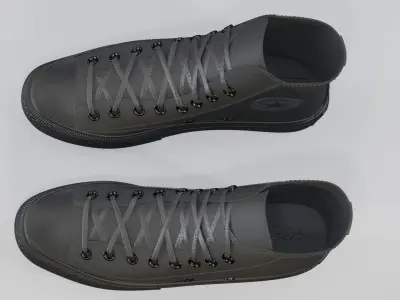 Basketball Leather Shoes Chuck Taylor 3D model