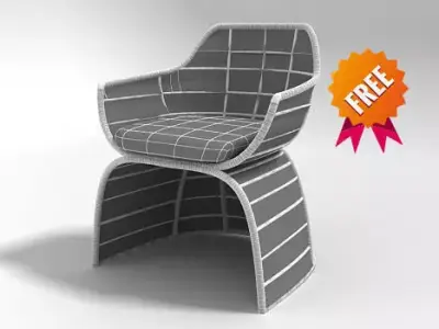 Crinoline Armchair BEBITALIA Free 3D model