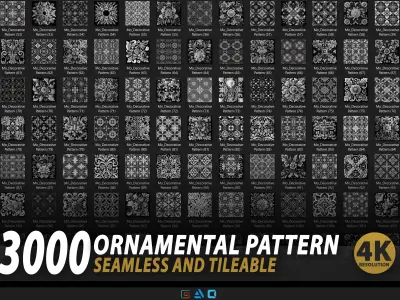 3000 Decorative Pattern Ornament 3D model