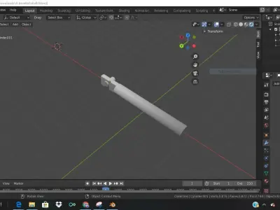 Nothing more than a beveled shaft  3D model