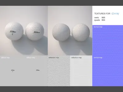 Golf Ball Free 3D model