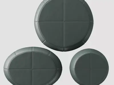 Helios Coffee Table Set 3 Models Liaigre Style 3D model