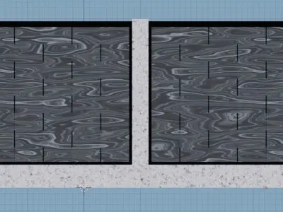 Fence Free low-poly 3D model
