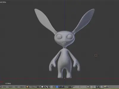 Alien Creature base mesh Free low-poly 3D model