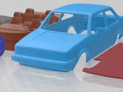 Volkswagen Jetta 1979 Printable Car 3D print model