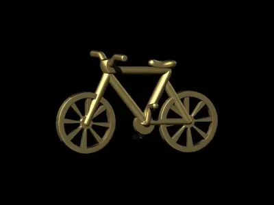 Stylized Bicycle 3D print model